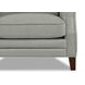 Camden Silver Leather 87" Sofa with Nailhead Trim
