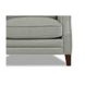 Camden Silver Leather 87" Sofa with Nailhead Trim