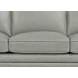 Camden Silver Leather 87" Sofa with Nailhead Trim