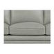 Camden Silver Leather 87" Sofa with Nailhead Trim