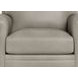 Sherwyn Stone Leather Upholstered Accent Chair with Nailhead Trim