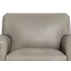 Sherwyn Stone Leather Upholstered Accent Chair with Nailhead Trim