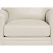 Sherwyn Vanilla Leather Upholstered Accent Chair with Nailhead Trim
