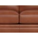 Sherwyn Nutmeg Leather 64" Loveseat with Nailhead Trim