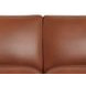 Sherwyn Nutmeg Leather 64" Loveseat with Nailhead Trim