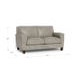 Sherwyn Stone Leather 64" Loveseat with Nailhead Trim