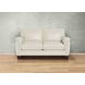 Sherwyn Vanilla Leather 64" Loveseat with Nailhead Trim