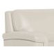 Sherwyn Vanilla Leather 64" Loveseat with Nailhead Trim
