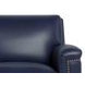 Sherwyn Navy Leather 64" Loveseat with Nailhead Trim