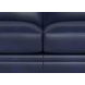 Sherwyn Navy Leather 64" Loveseat with Nailhead Trim