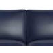 Sherwyn Navy Leather 64" Loveseat with Nailhead Trim
