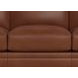 Sherwyn Pecan Leather 89" Sofa with Nailhead Trim