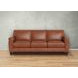 Sherwyn Nutmeg Leather Living Room Set