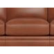 Sherwyn Nutmeg Leather 89" Sofa with Nailhead Trim