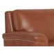 Sherwyn Nutmeg Leather 89" Sofa with Nailhead Trim