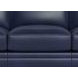 Sherwyn Navy Leather 89" Sofa with Nailhead Trim