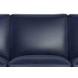 Sherwyn Navy Leather 89" Sofa with Nailhead Trim
