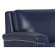 Sherwyn Navy Leather 89" Sofa with Nailhead Trim