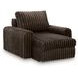 Carnon Chocolate 50" Power Gliding Chaise with USB Charging