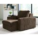 Carnon Chocolate 50" Power Gliding Chaise with USB Charging