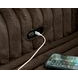 Carnon Chocolate 50" Power Gliding Chaise with USB Charging