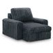 Carnon Gunmetal 50" Power Gliding Chaise with USB Charging