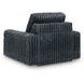 Carnon Gunmetal 50" Power Gliding Chaise with USB Charging