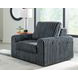 Carnon Gunmetal 50" Power Gliding Chaise with USB Charging