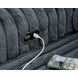 Carnon Gunmetal 50" Power Gliding Chaise with USB Charging