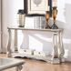 Northville Antique Silver Rectangular Glass Top Sofa Table