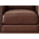 Halwyn Pecan Leather Upholstered Accent Chair