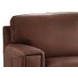 Halwyn Pecan Leather Upholstered Accent Chair