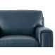 Halwyn Navy Leather Upholstered Accent Chair