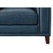 Halwyn Navy Leather Upholstered Accent Chair