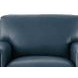 Halwyn Navy Leather Upholstered Accent Chair
