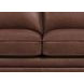 Camden Pecan Leather 61" Loveseat with Nailhead Trim