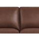 Camden Pecan Leather 61" Loveseat with Nailhead Trim