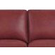 Camden Cranberry Leather 61" Loveseat with Nailhead Trim