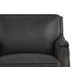 Camden Black Leather 61" Loveseat with Nailhead Trim