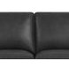 Camden Black Leather 61" Loveseat with Nailhead Trim