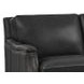 Camden Black Leather 61" Loveseat with Nailhead Trim
