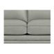 Camden Silver Leather 61" Loveseat with Nailhead Trim