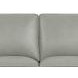 Camden Silver Leather 61" Loveseat with Nailhead Trim