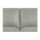 Camden Silver Leather 61" Loveseat with Nailhead Trim