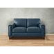 Halwyn Navy Leather 65" Loveseat