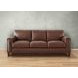 Halwyn Pecan Leather Living Room Set