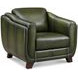 Godfrey Forrest Green Leather Upholstered Lounge Chair