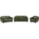Godfrey Forrest Green Leather Living Room Set