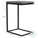 Nava Black And White Bone Accent Table