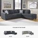 Altari Slate 2 Piece Sleeper Sectional with RAF Chaise